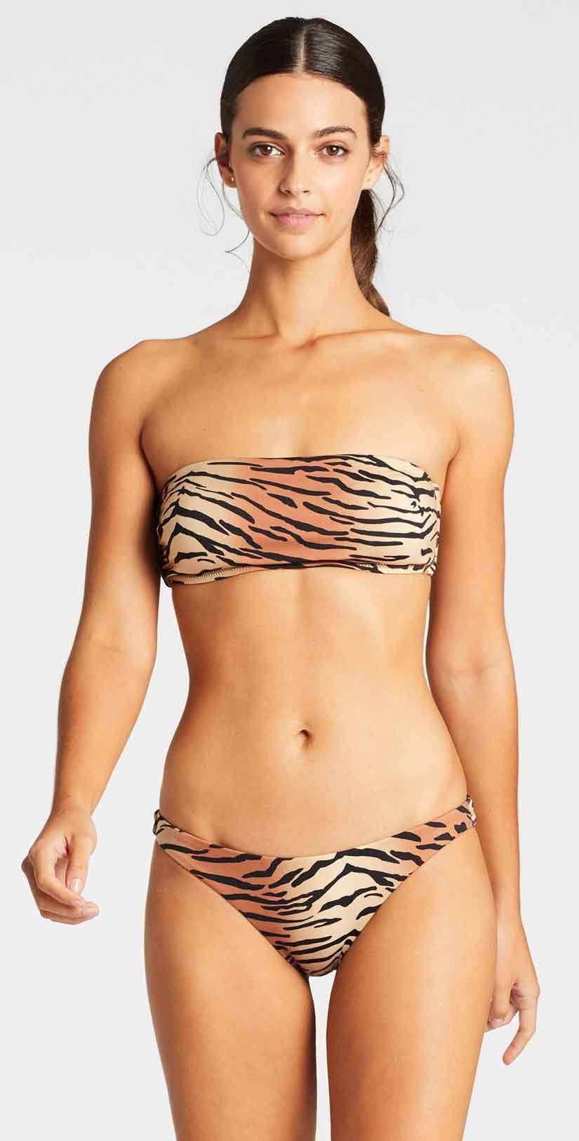  Vitamin A EcoLux Mila Bandeau Bikini Top In Ziva