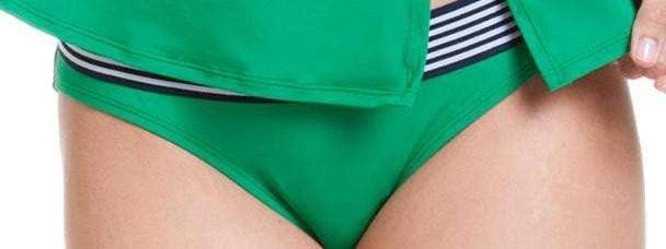  Anne Cole Retro Hipster Bikini Bottom In Green 14MB324-Kelly