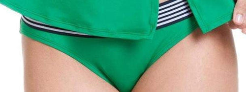  Anne Cole Retro Hipster Bikini Bottom In Green 14MB324-Kelly