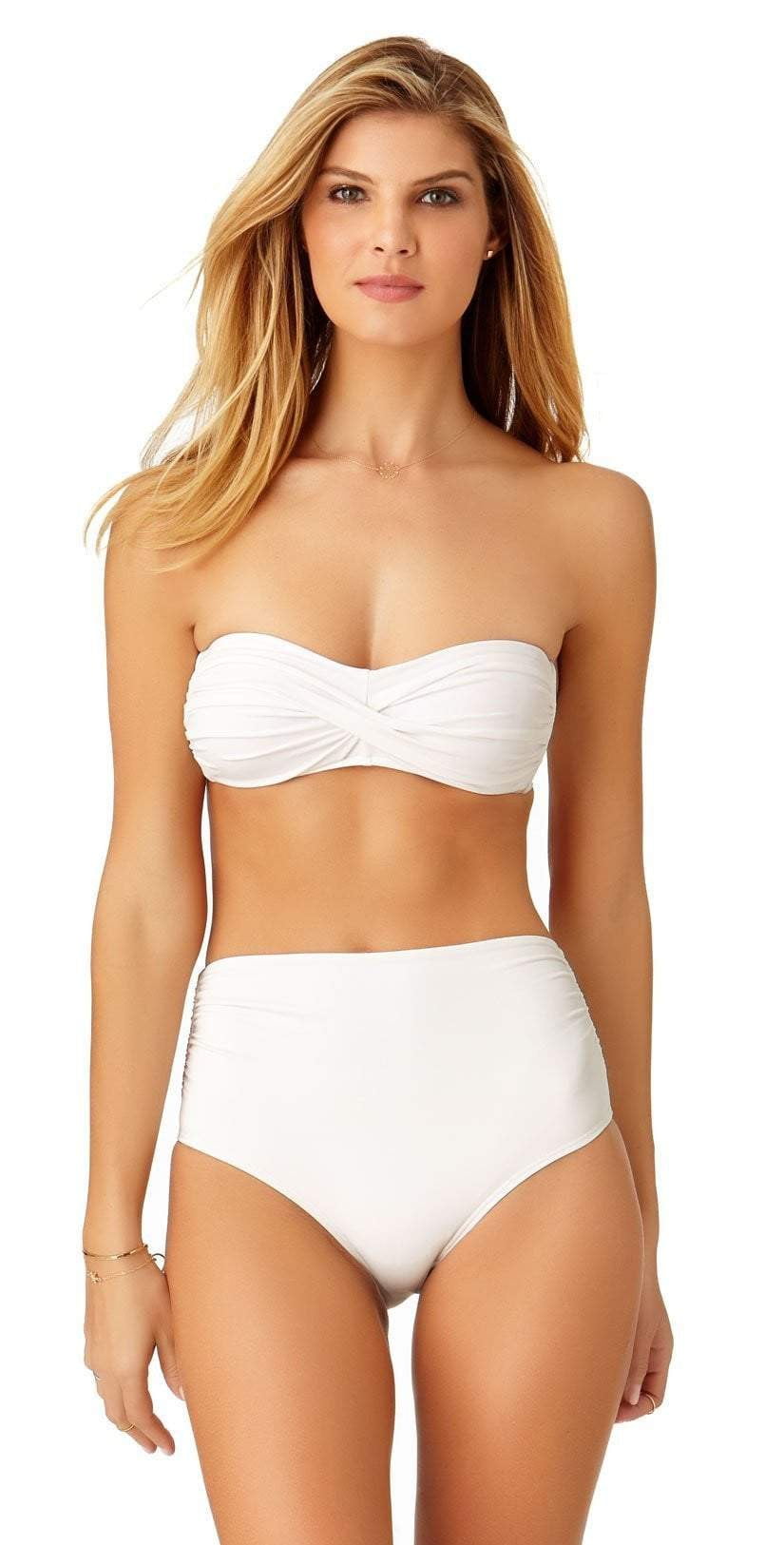  Anne Cole Live In Color Twist Bandeau Bikini Top