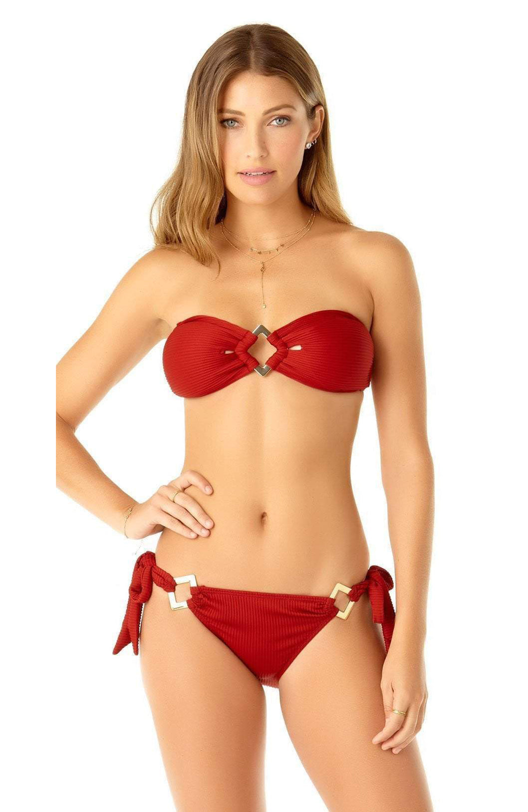  Anne Cole Studio Oh My Goddess Bandeau Bikini Top