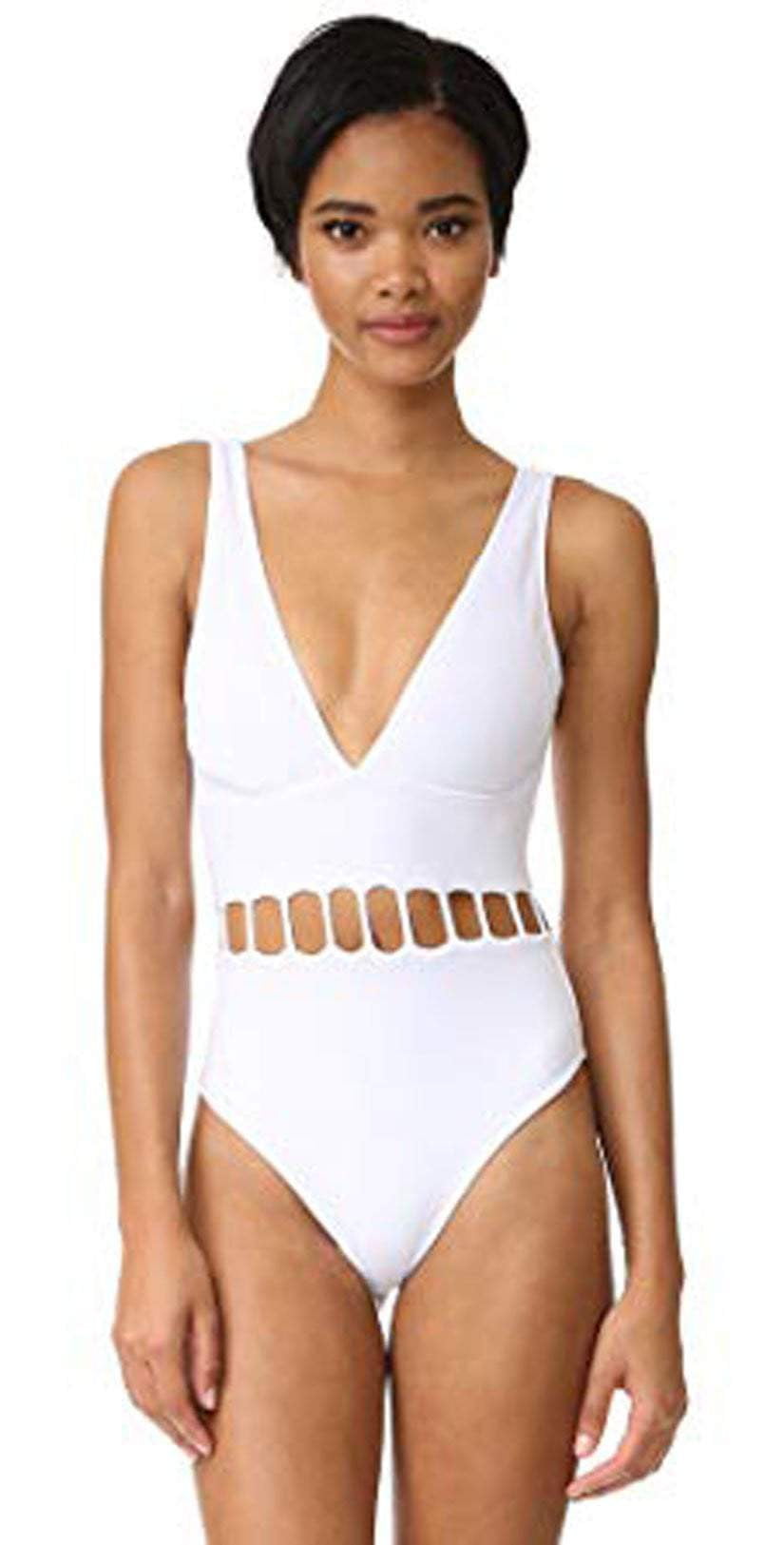  Peixoto The Jade One Piece Swimsuit In White 31702L-S18-WHT