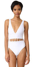  Peixoto The Jade One Piece Swimsuit In White 31702L-S18-WHT