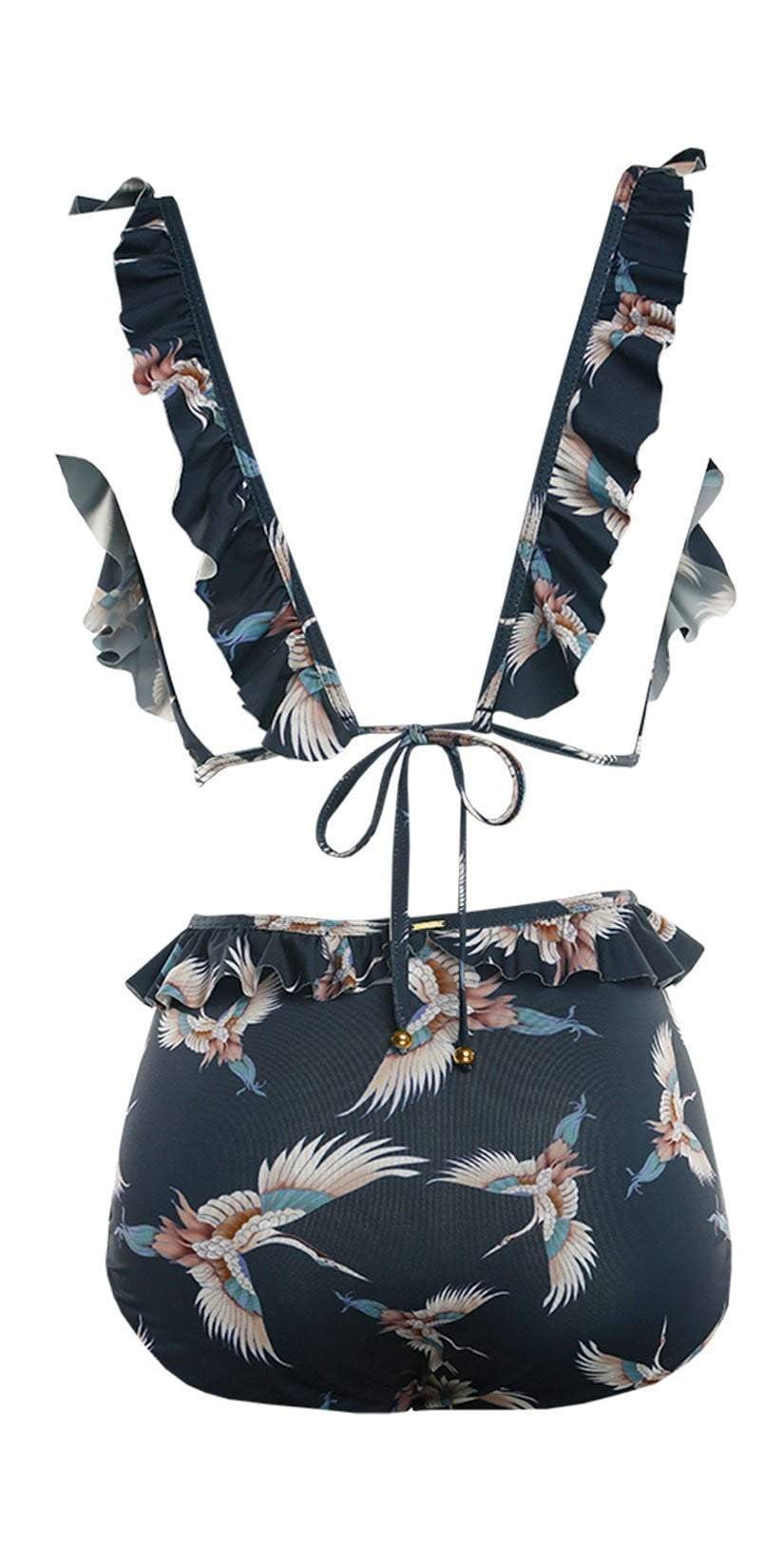  Boamar Dominic One Piece In Navy Blue Floral FPC007-BLFL