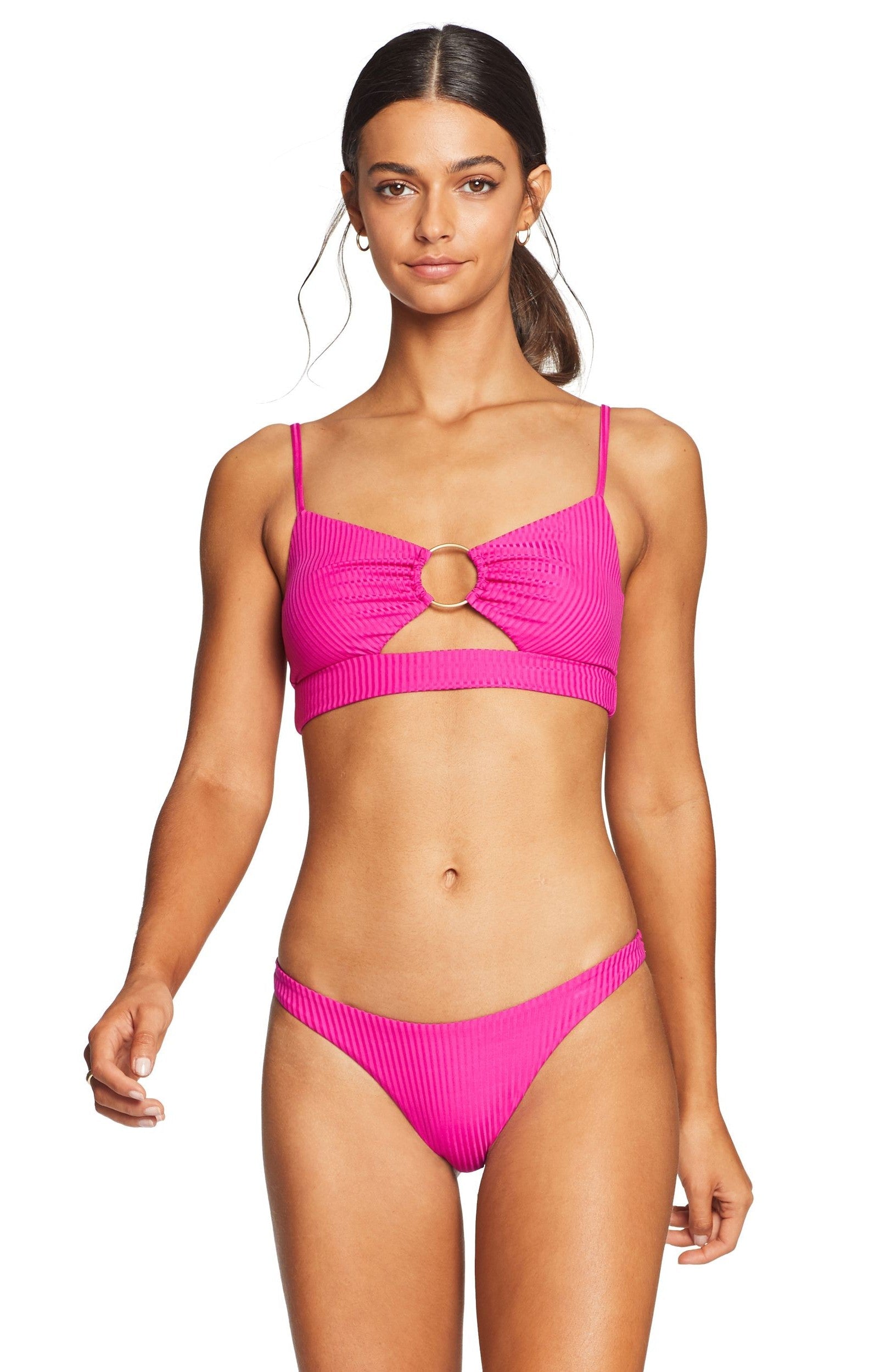  Vitamin A EcoRib California High Leg Bikini Bottom