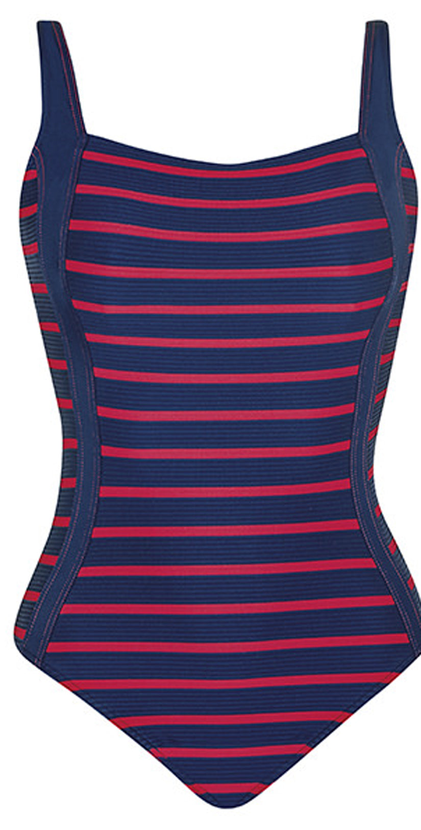  Sunflair New Nautic Square Neck One Piece Swimsuit In Navy