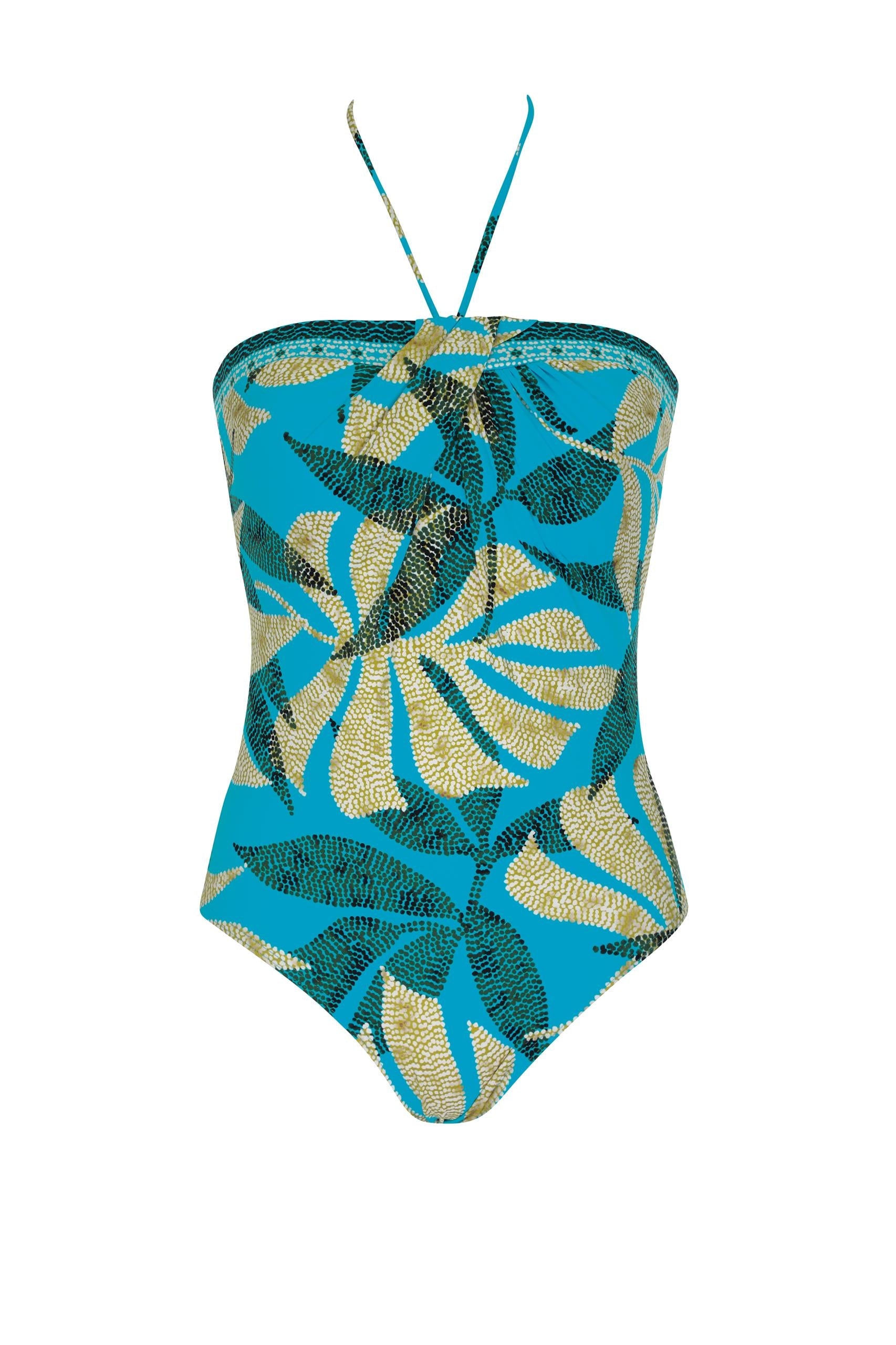  SunflairBlue Leaf One Piece