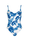  Sunflair Blue Floral One Piece