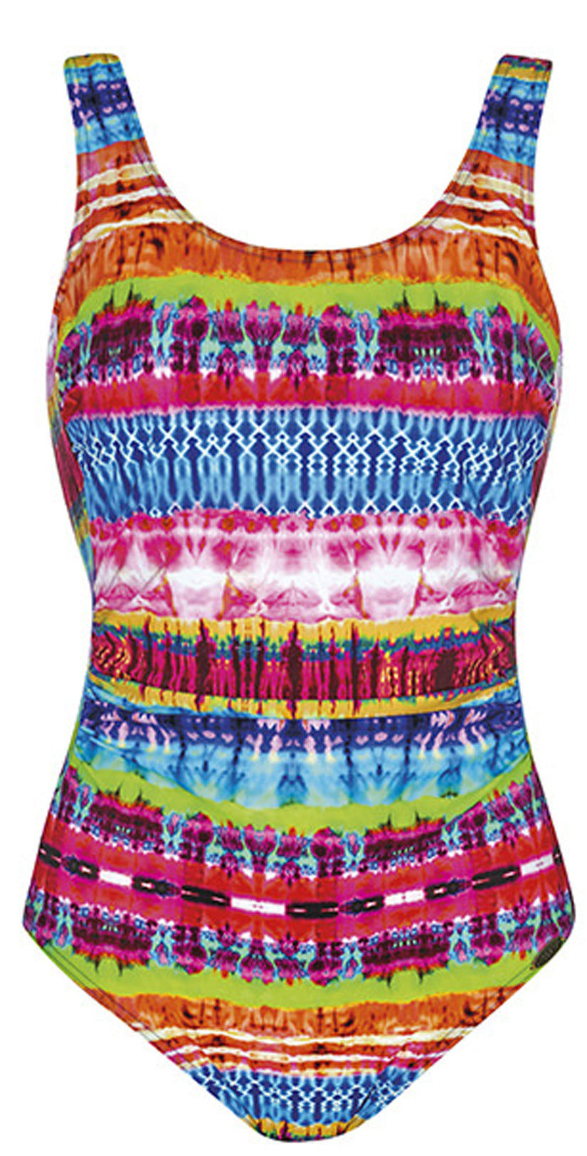  Sunflair Wild World Mastectomy Scoop Neck One Piece Swimsuit
