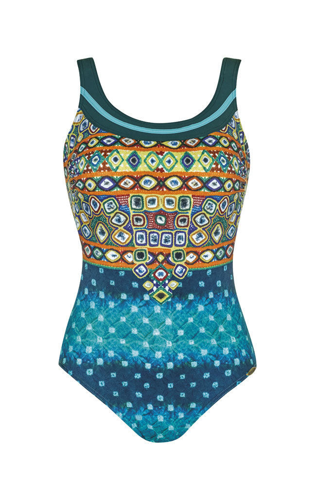  Sunflair Ethno Boheme Mastectomy One Piece Swimsuit