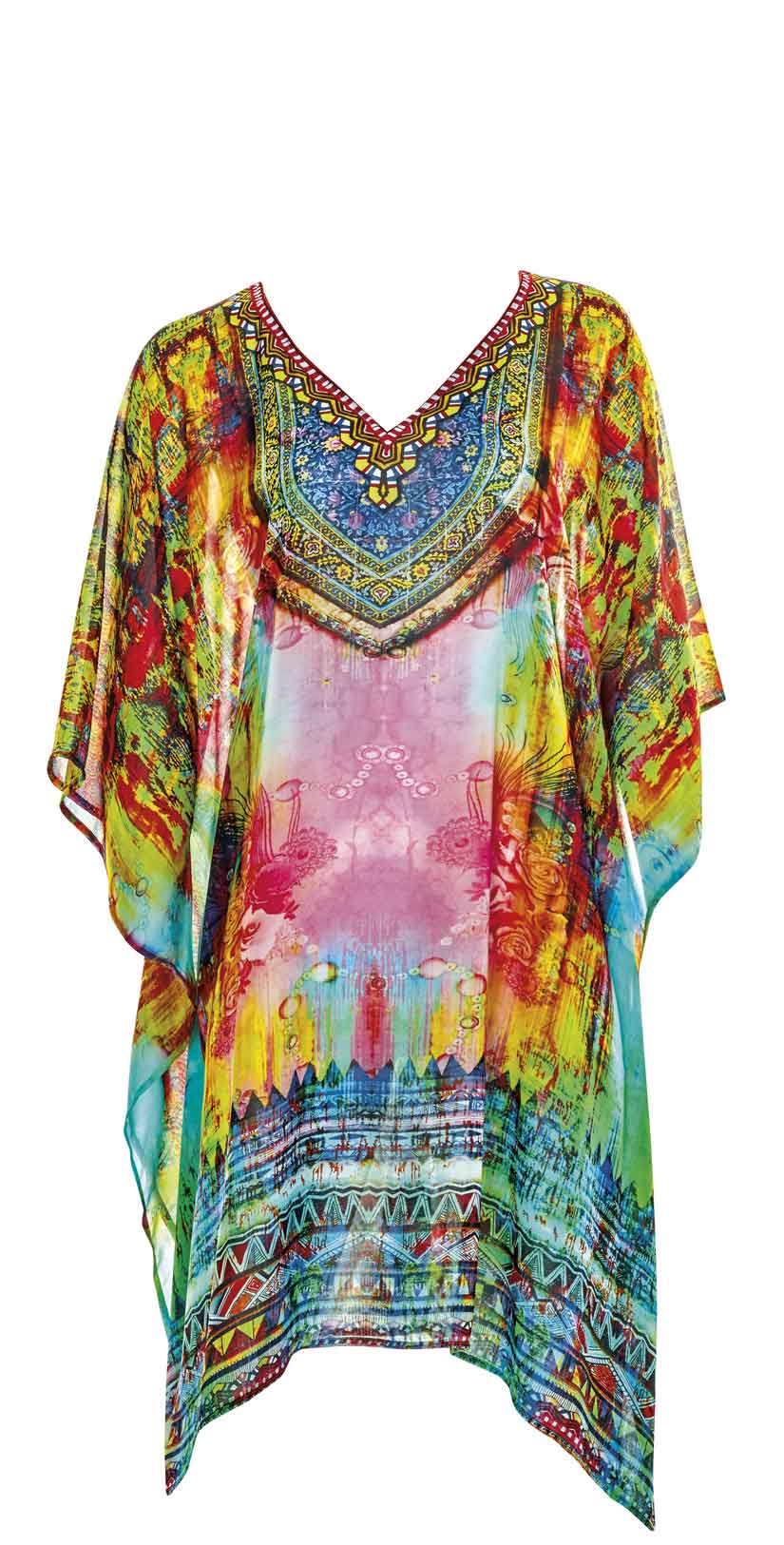  Sunflair Oriental Dream V Neck Poncho