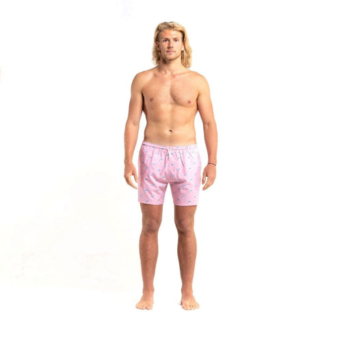  Bermies Mens Swim Trunk In Flamingo 3.0