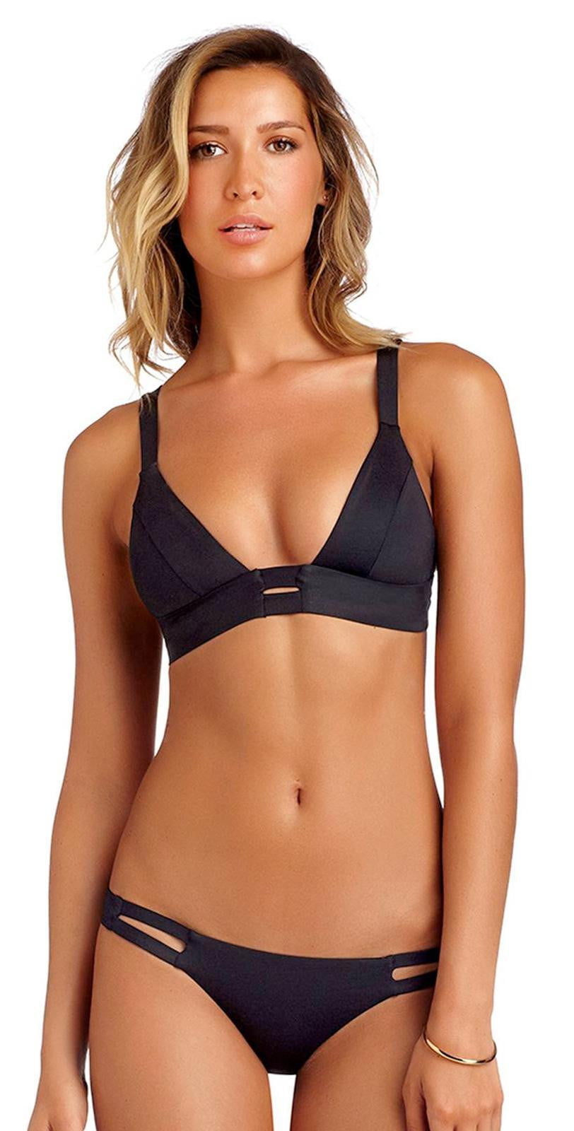  Vitamin A EcoLux Neutra Hipster Bikini Bottom In Black