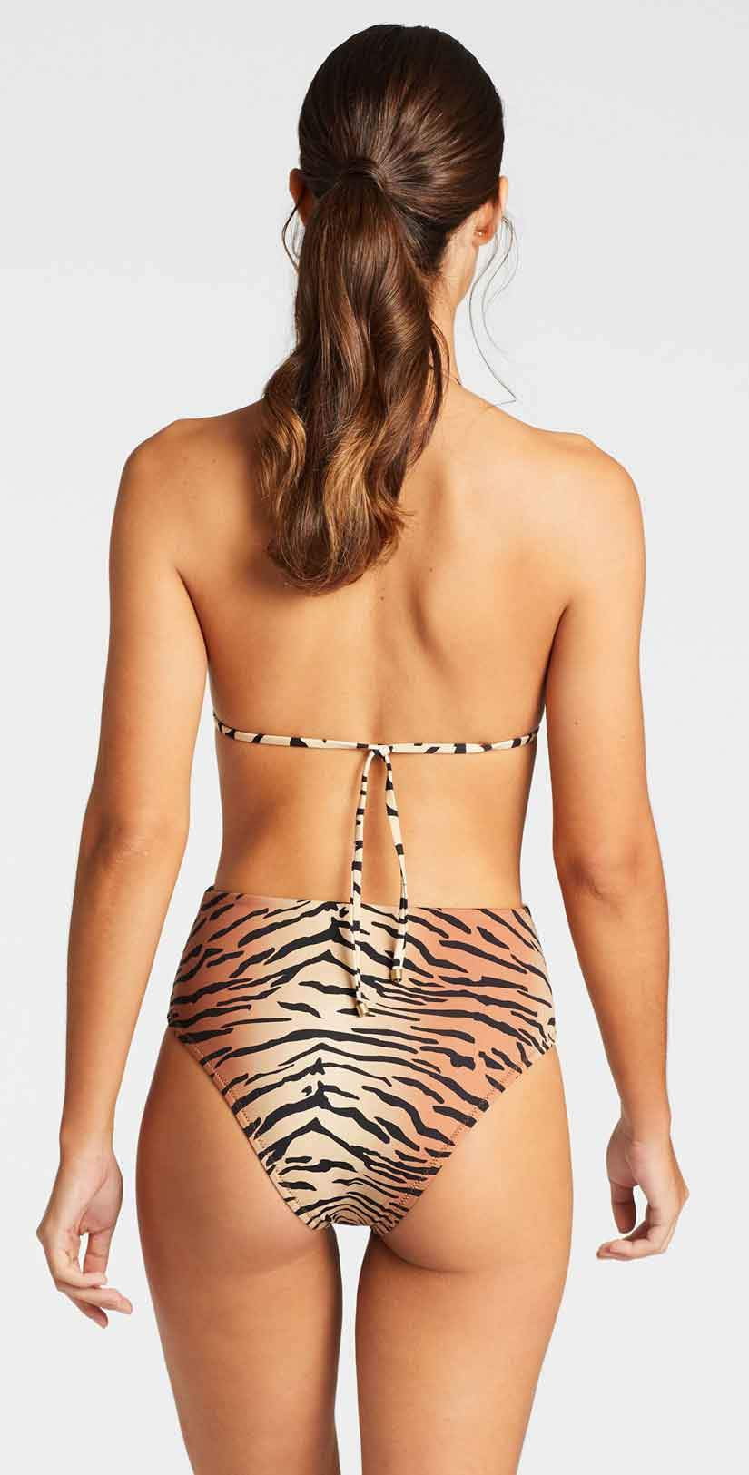  Vitamin A EcoLux Barcelona High Waist Bikini Bottom In Ziva