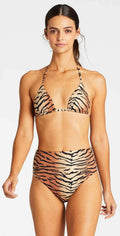  Vitamin A EcoLux Gia Reversible Triangle Bikini Top In Ziva