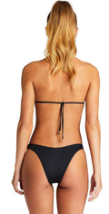  Vitamin A California High Leg Bottom In Black EcoLux