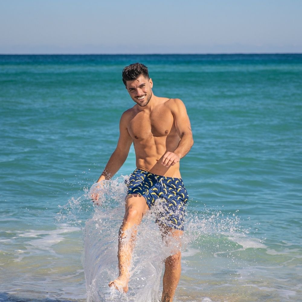  Bermies Mens Swim Trunk In Banana 2.0