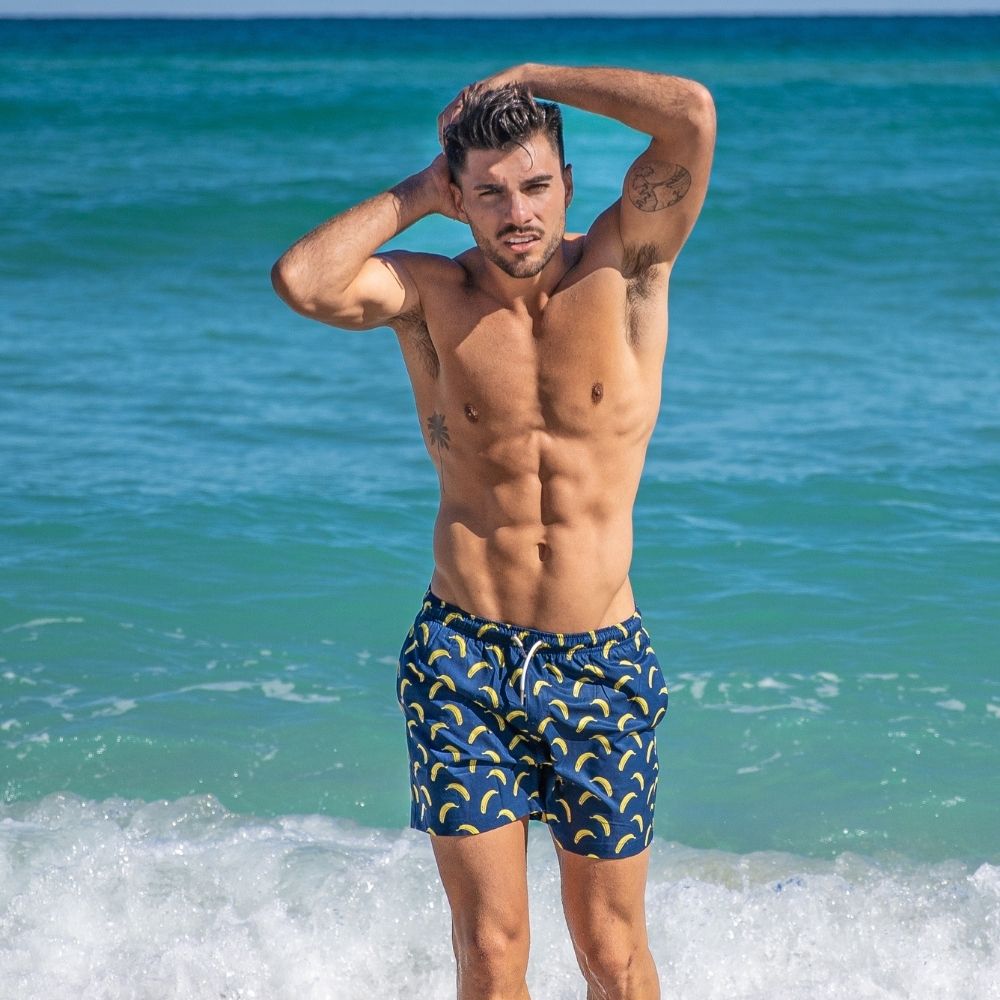  Bermies Mens Swim Trunk In Banana 2.0
