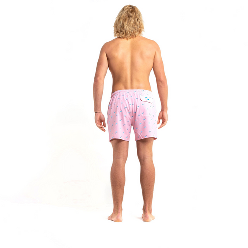  Bermies Mens Swim Trunk In Flamingo 3.0