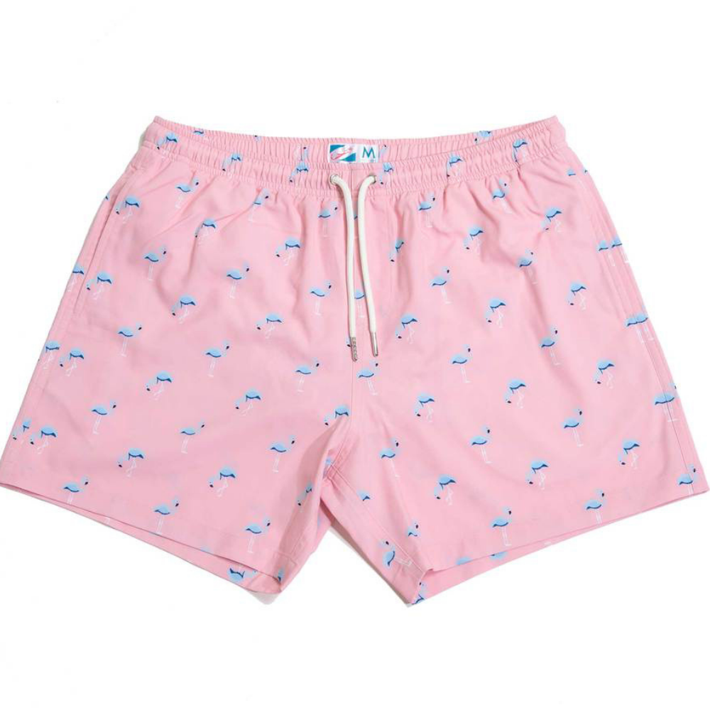  Bermies Mens Swim Trunk In Flamingo 3.0