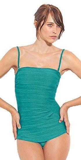  Gottex Mikado Draped Bandeau Swimsuit M01-161-435
