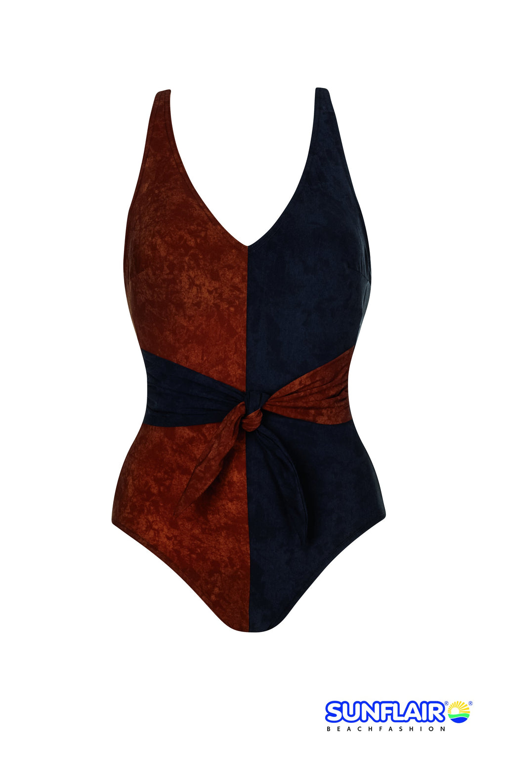  Sunflair Brown & Black Ying Yang One Piece