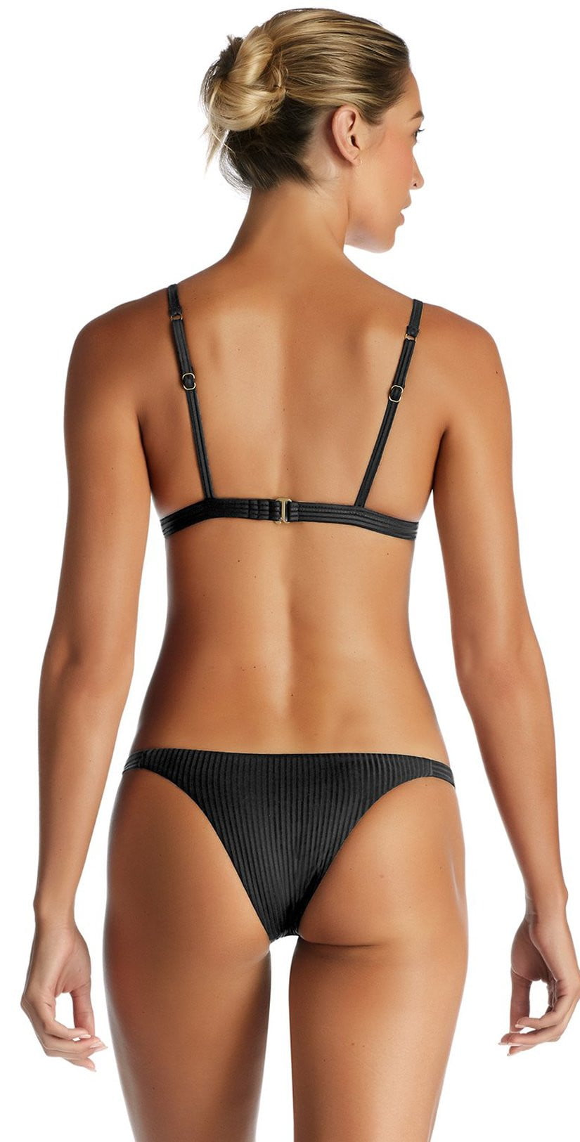  Vitamin A EcoRib Carmen Bikini Bottom In Black