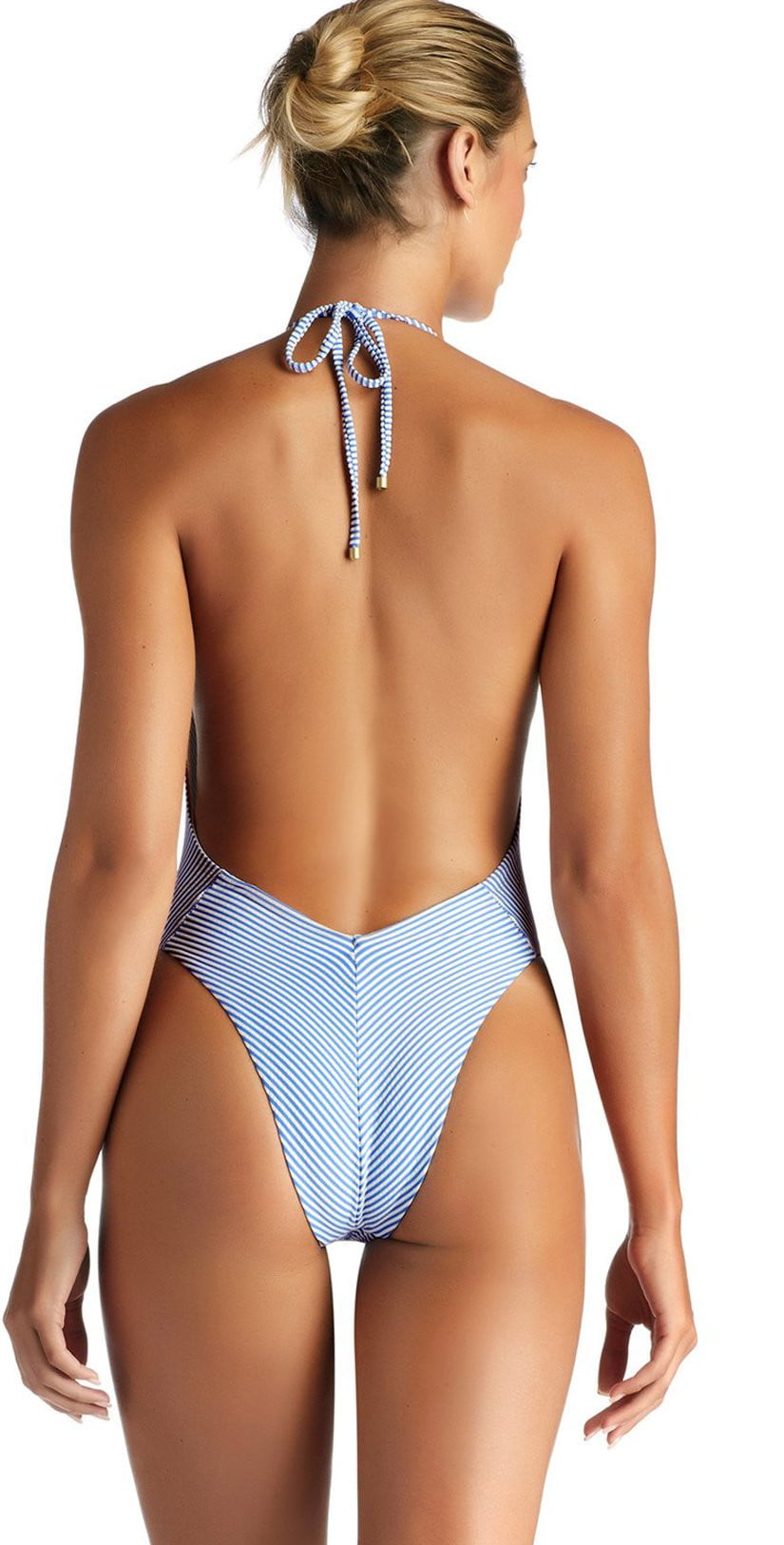  Vitamin A Demi One Piece Swimsuit In Hamptons Stripe 803M HAM