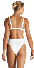  Vitamin A Sienna EcoRib High Waist Bottom In White 814B ERW