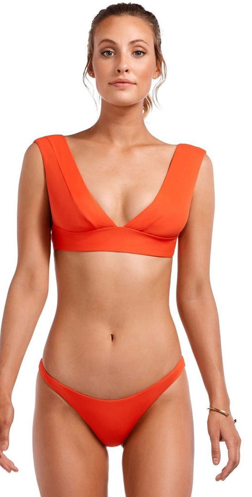  Vitamin A EcoLux Magnolia Bikini Top In Papavero