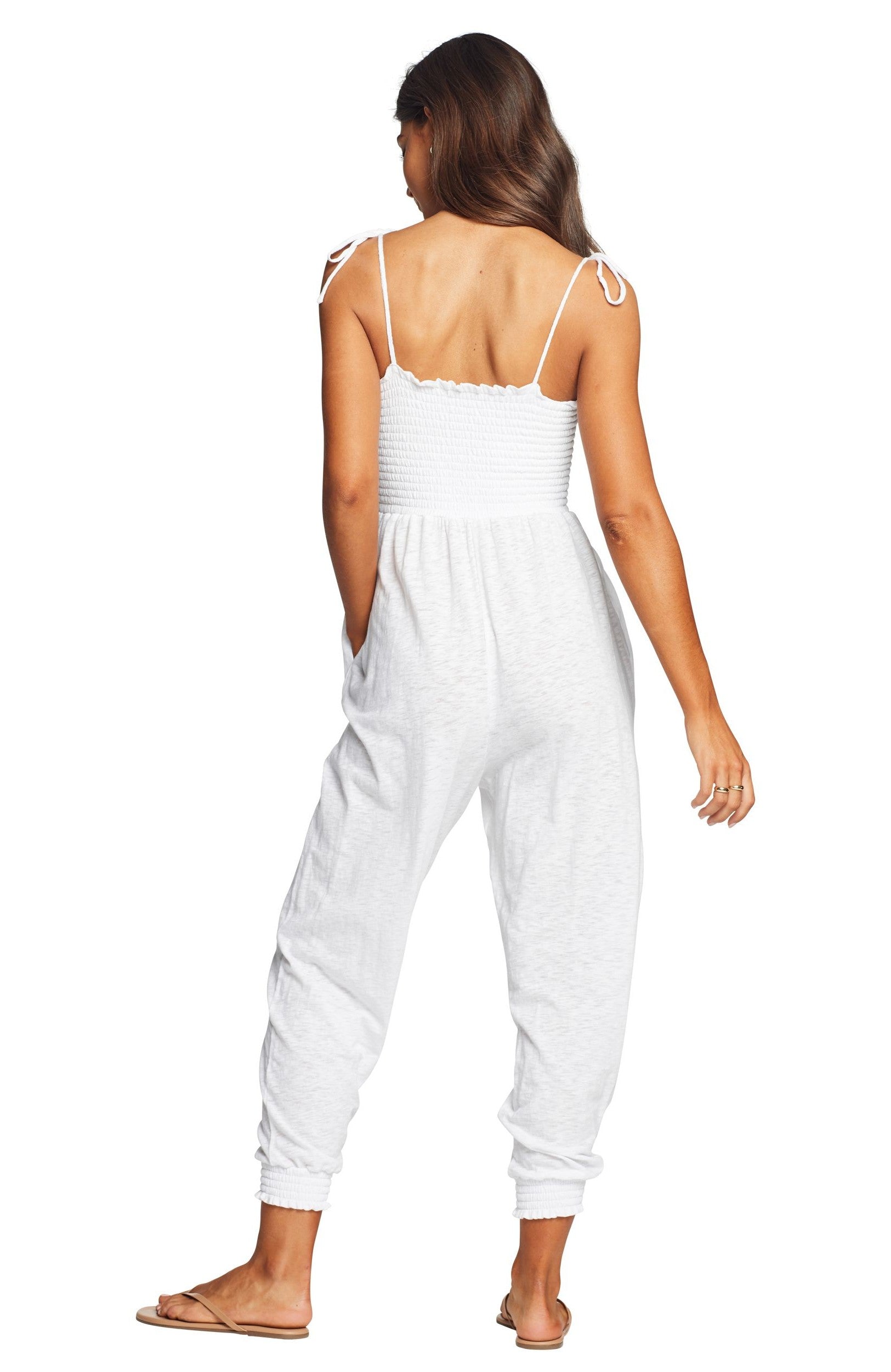  Vitamin A Moonlight Jumpsuit In White