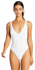  Vitamin A EcoLux Alana One Piece Swimsuit In White