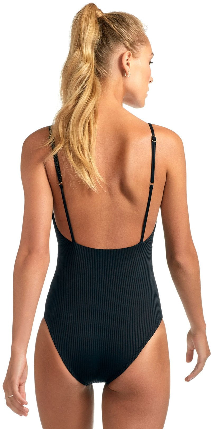  Vitamin A EcoRib Alma One Piece Swimsuit In Black