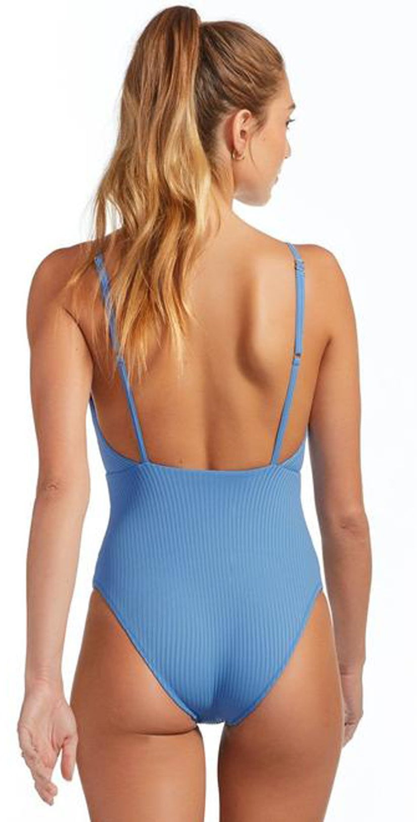  Vitamin A EcoRib Alma One Piece Swimsuit In Mediterranean Blue