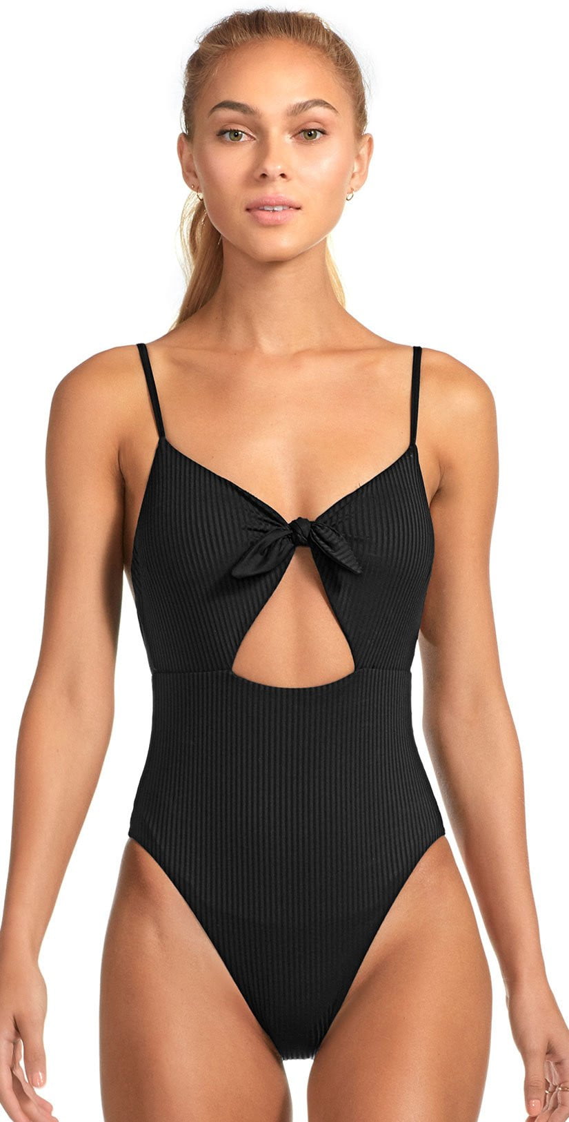  Vitamin A EcoRib Alma One Piece Swimsuit In Black