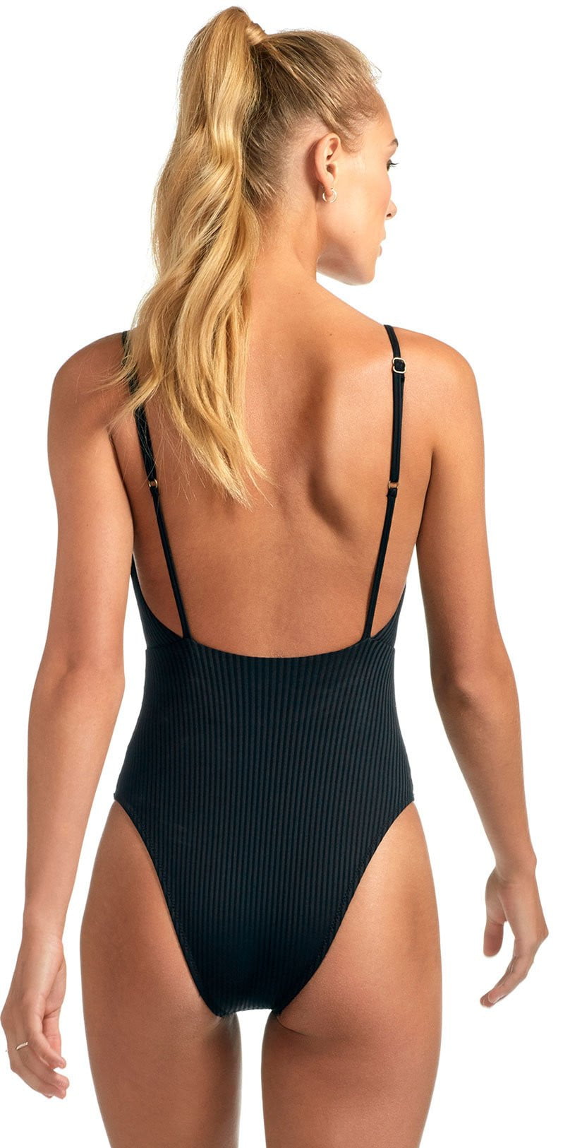  Vitamin A EcoRib Alma One Piece Swimsuit In Black