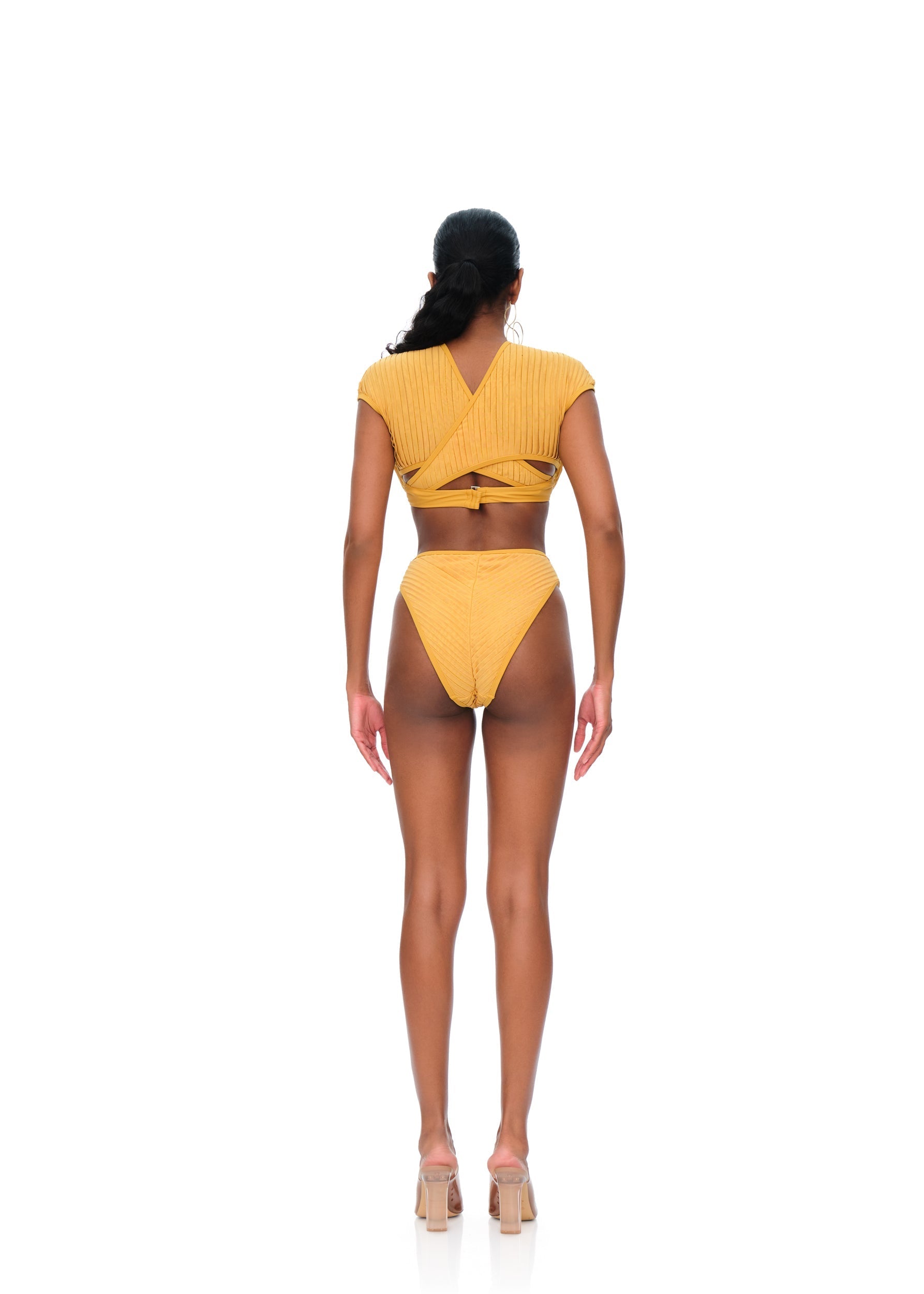  PURA HIGH RISE BIKINI - MUSTARD