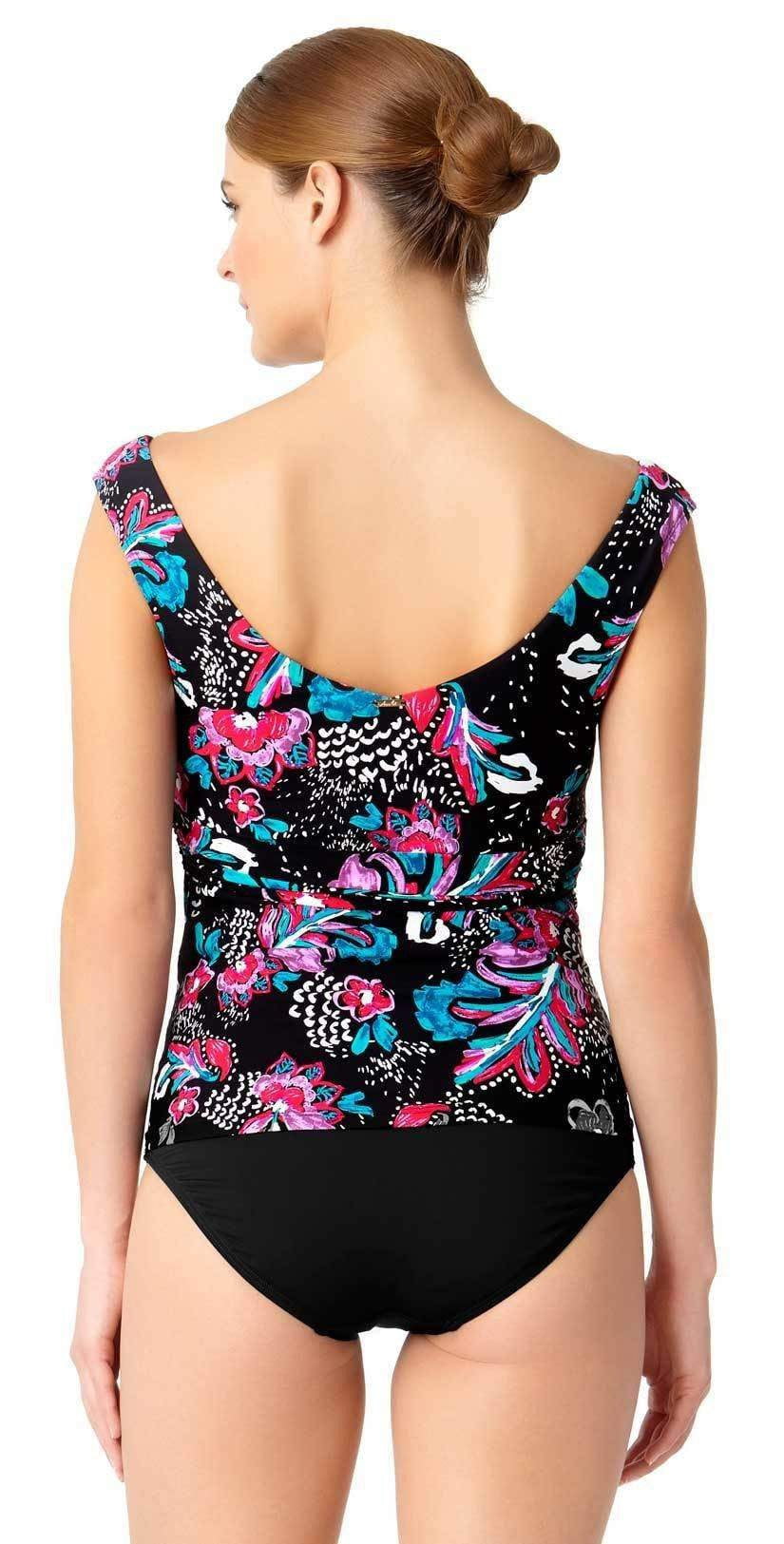  Anne Cole Off The Shoulder Wrap Tankini Top