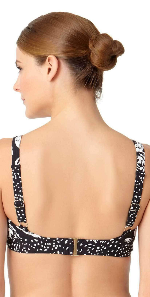  Anne Cole Coming Up Floral Banded Triangle Bikini Top