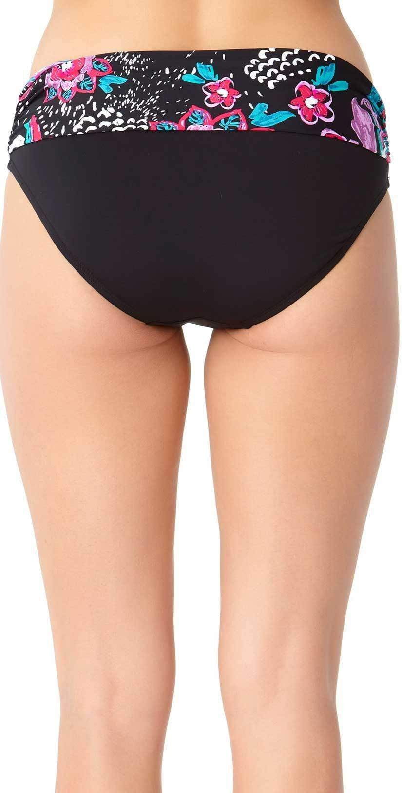  Anne Cole That's A Wrap Wild Flower Fold Over Bikini Bottom