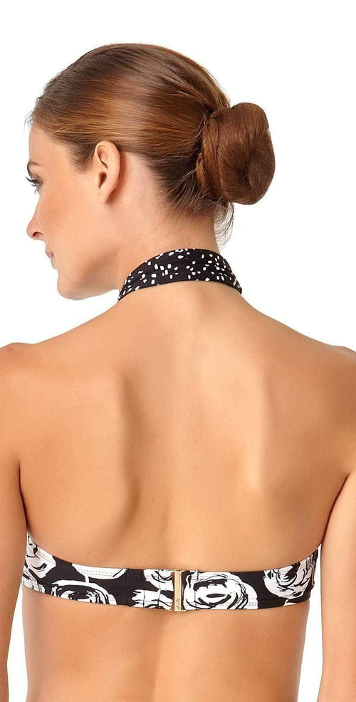  Anne Cole Coming Up Roses High Neck Bikini Top