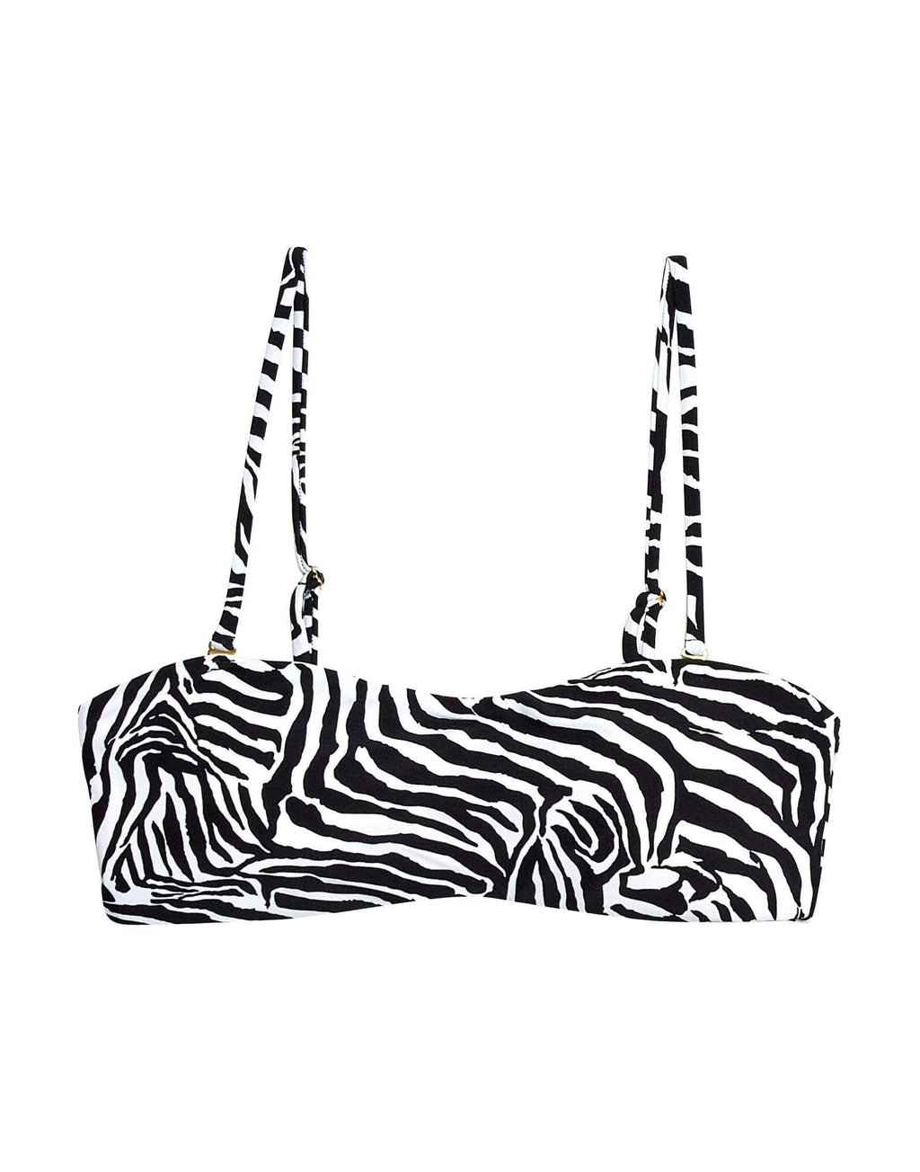  Beach Bunny London Bralette Bikini Top In Zebra