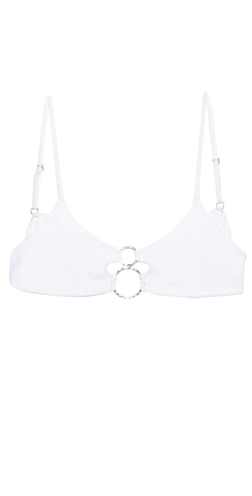  Beach Bunny Lexi Bralette Bikini Top B19117T0 White