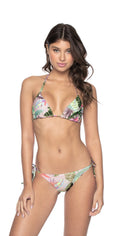  PilyQ Bahamas Embroidered Triangle Bikini Top