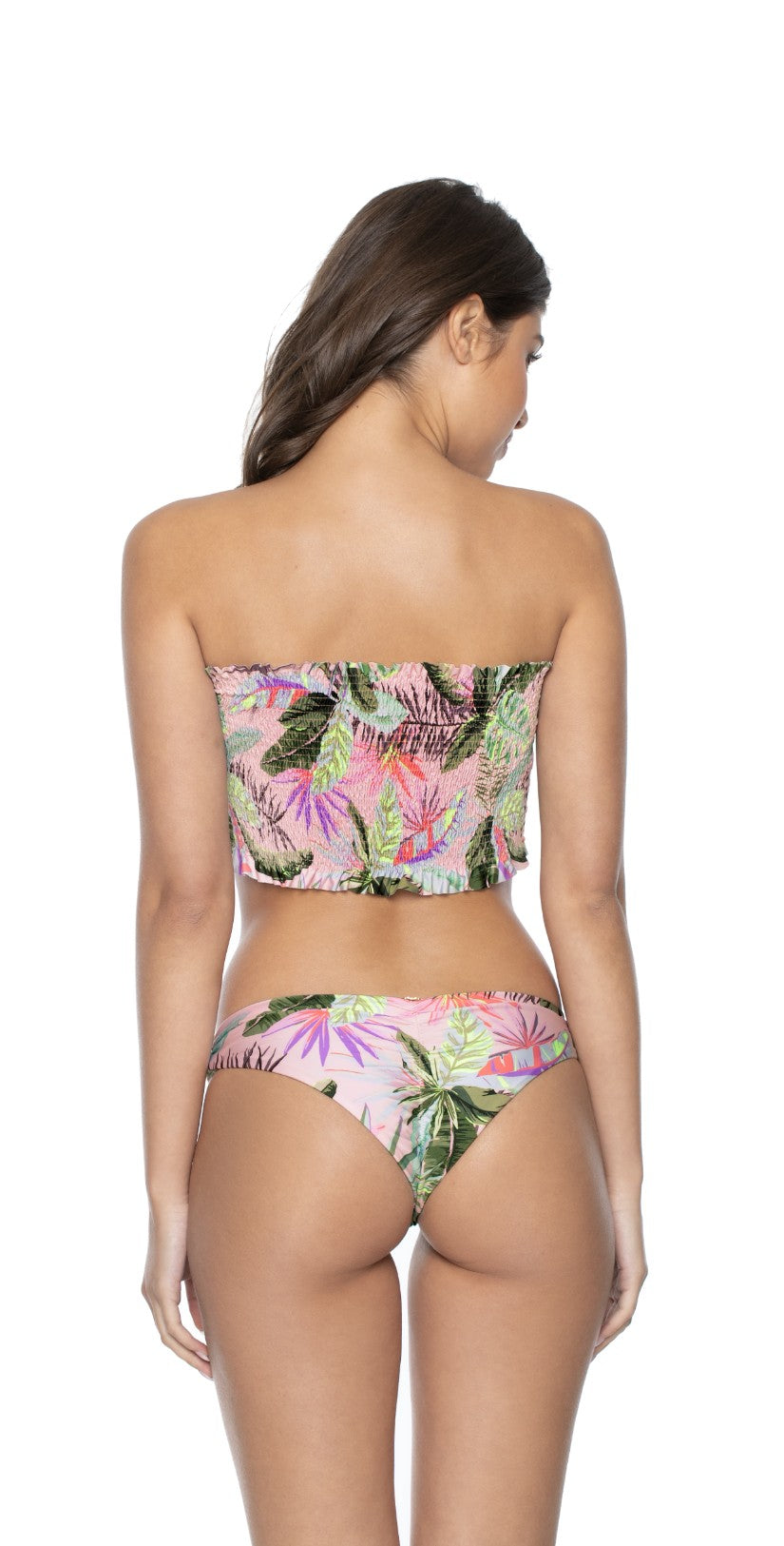  PilyQ Bahamas Basic Ruched Teeny Bottom