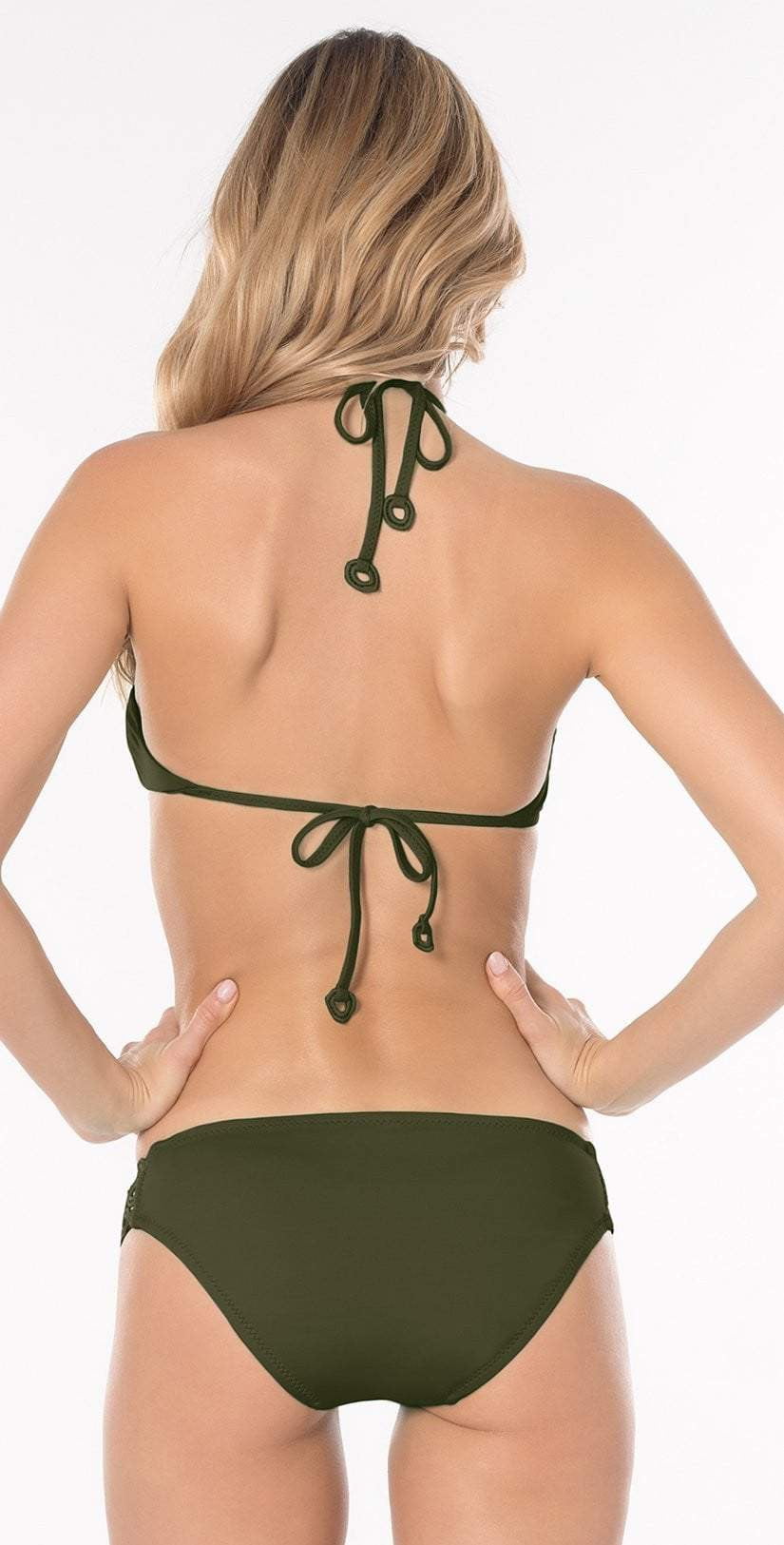  Becca Siren Halter Top In Bayleaf 583187-BAY