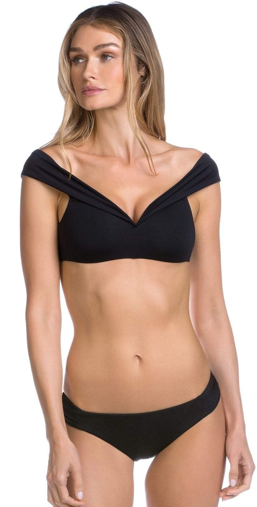  Becca Color Play American Fit Shirred Bikini Bottom