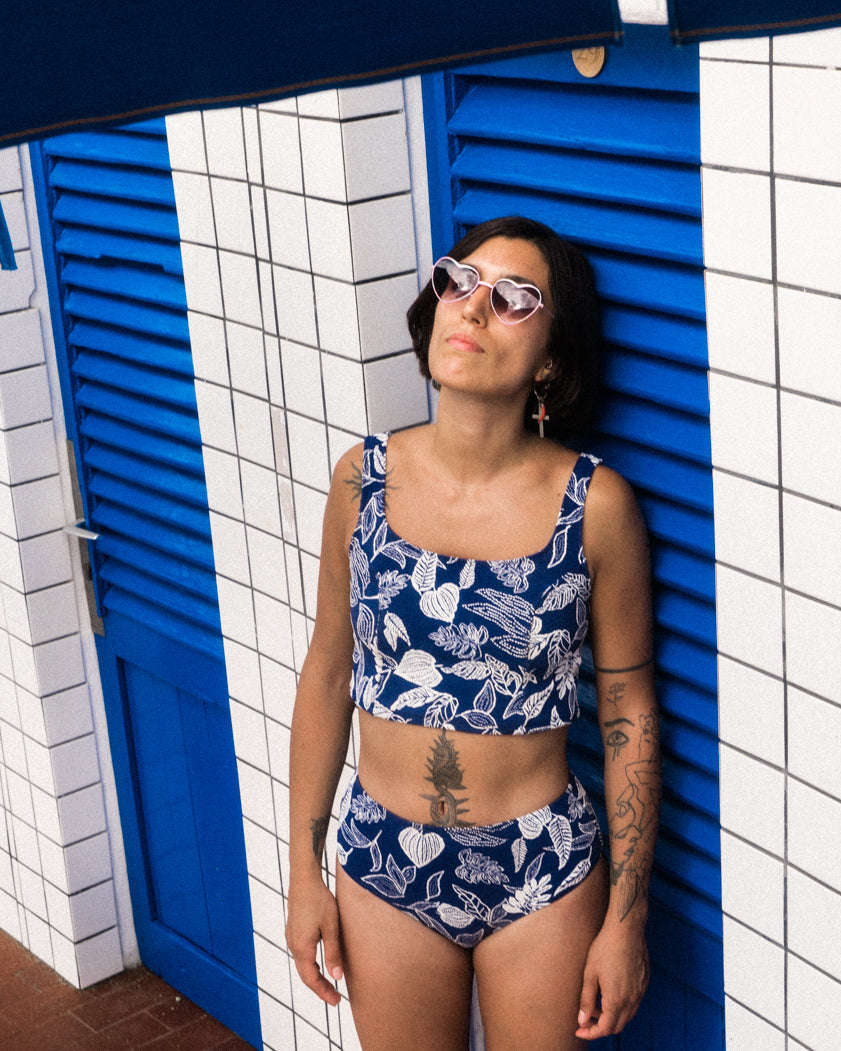  Brasilia High Waist Bikini Bottom - Gaia