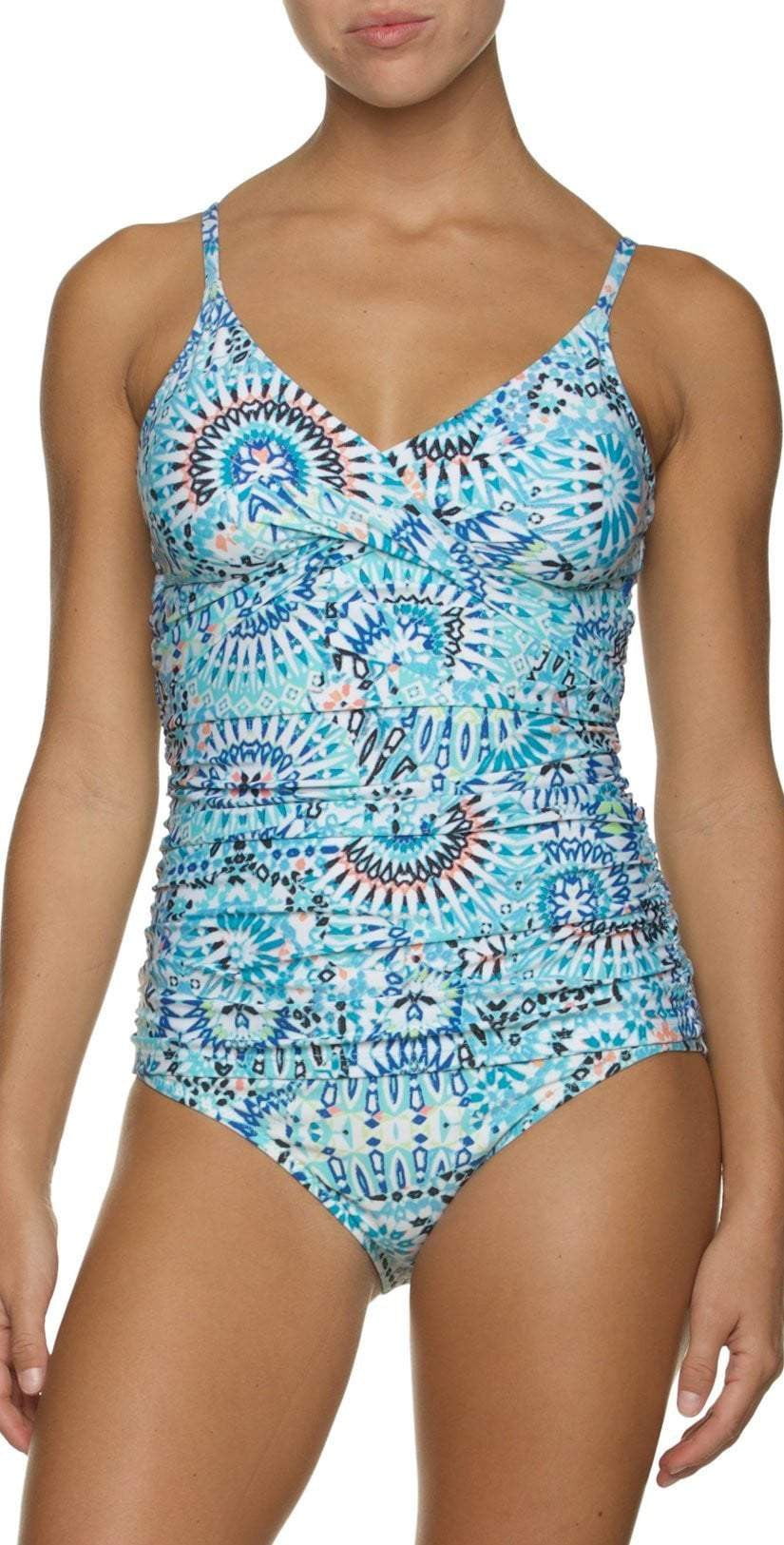  Helen Jon Hanalei Floating Underwire Tankini Top HJ14-0214-HNP