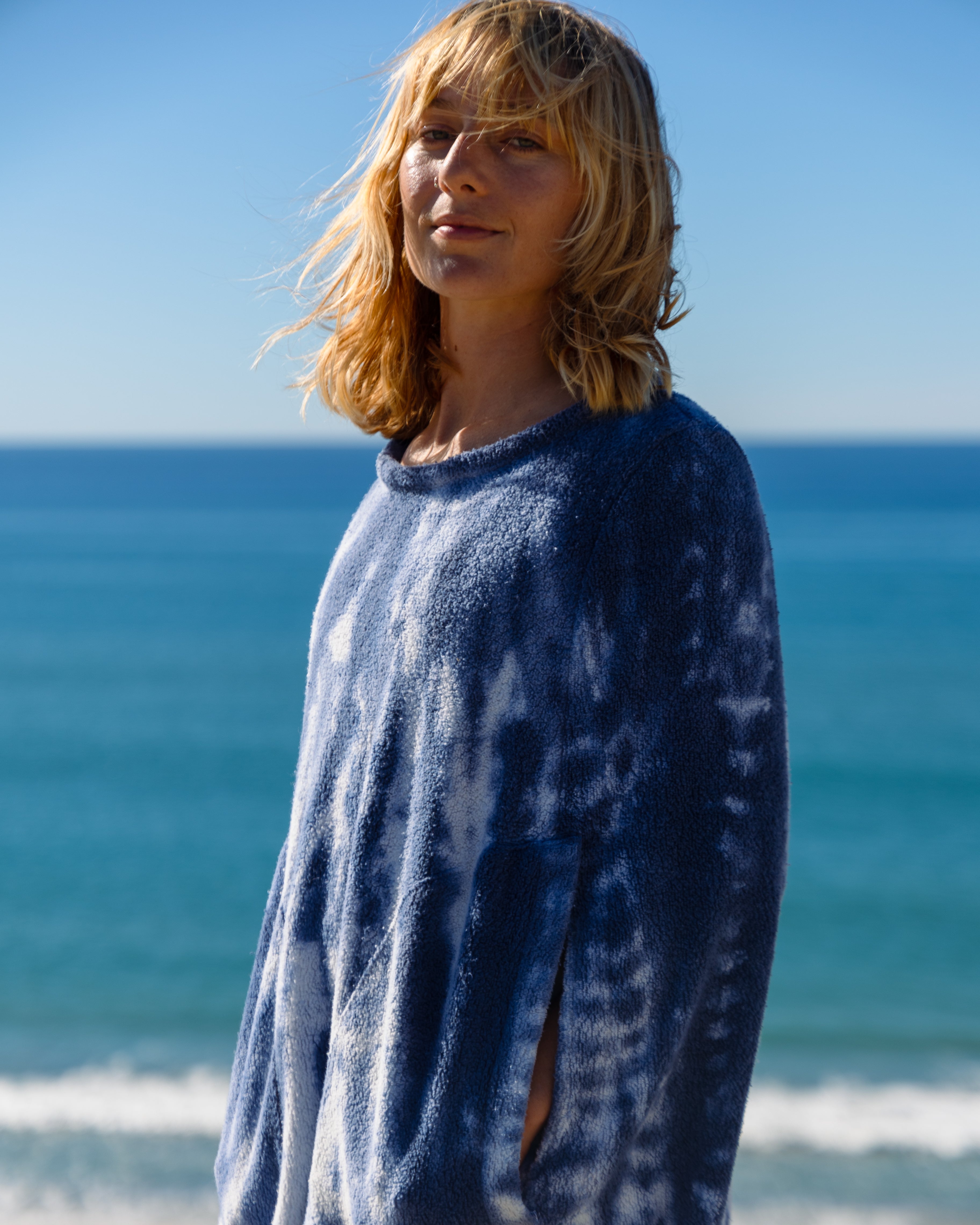  Changing Cape - Navy Tie Dye
